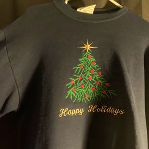 Cute cropped Christmas sweatshirt